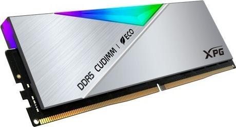 Produktbild Adata CUDIMM 48 GB DDR5-8800 (2x 24 GB) Dual-Kit (silber, AX5CU8800C4224G-DCLACRSG, XPG Lancer Neon RGB) (2 x 24GB, 8800 MHz, DDR5-RAM)
