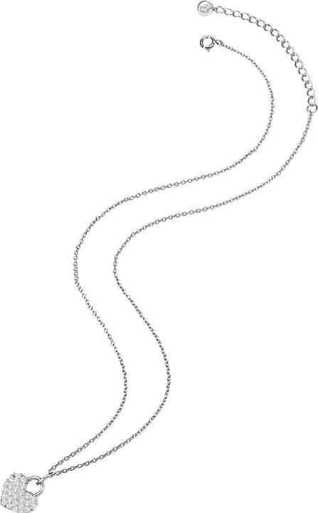 Immagine prodotto Glanzstücke München Catena da donna con cuore in argento con zirconia cubica da 40,0 cm + 5,0 cm di estensione - 23782 (Argento, 40 - 45 cm)