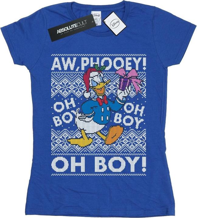 Disney Donald Duck Christmas Fair Isle TShirt (XXL)