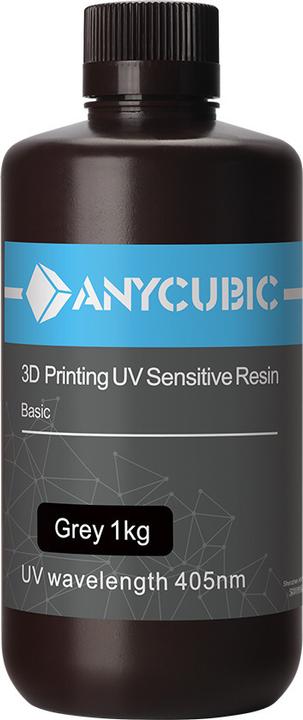 Actual product image Anycubic Normal UV Resin Grey 1kg (Grey, 1000 g)