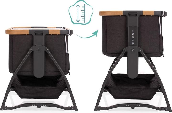 Produktbild Fillikid Beistellbett Scandic grau melange