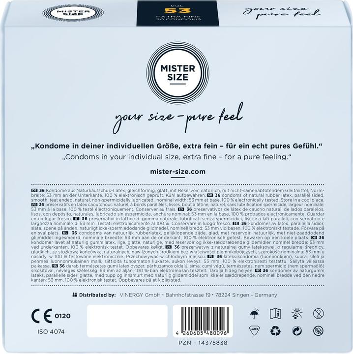 Image du produit Mister Size Peau douce (36 pcs)