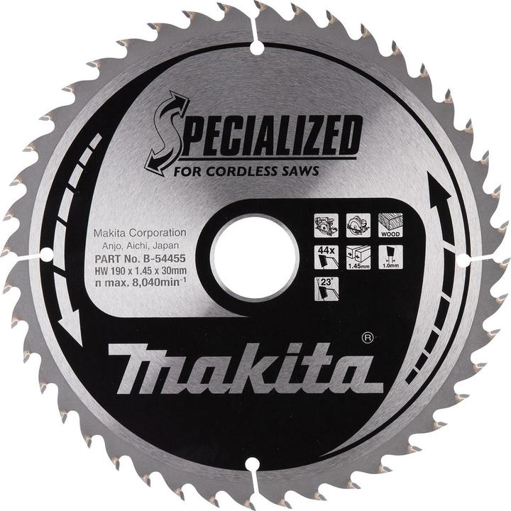Makita Circular saw blade B-54455 190x30 mm CCM19044G Material wood