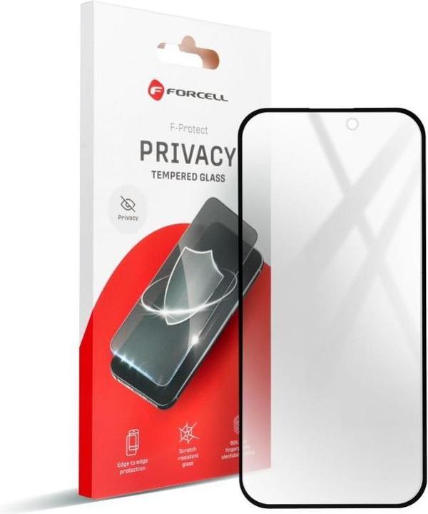 Immagine prodotto Forcell Protective glass Privacy Glass - for Iphone 16 Plus black (1 Pezzo/i, Apple iPhone 16 Plus)