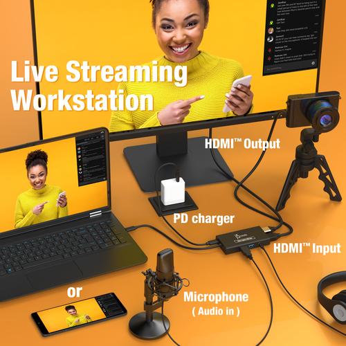 Actual product image j5Create JVA01-N Video Capture (USB-C, 6 Ports)