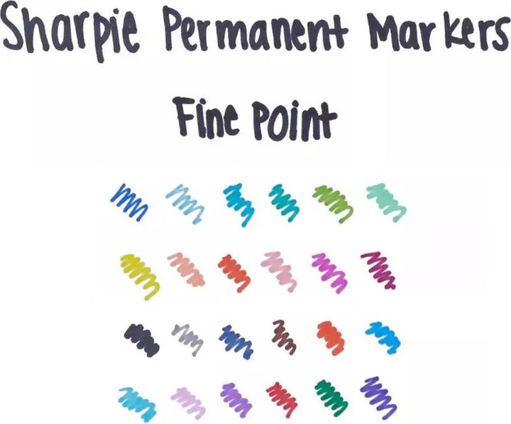Immagine prodotto Sharpie Marcatore a punta di proiettile fine nella scatola (Rosa, 12 x)