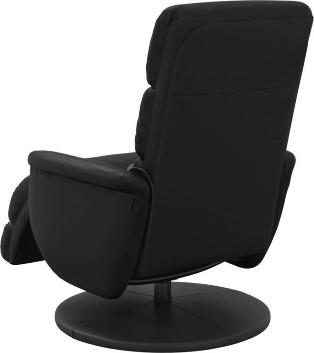 VidaXL Massagesessel mit Fussteil Schwarz Kunstleder,Farbe