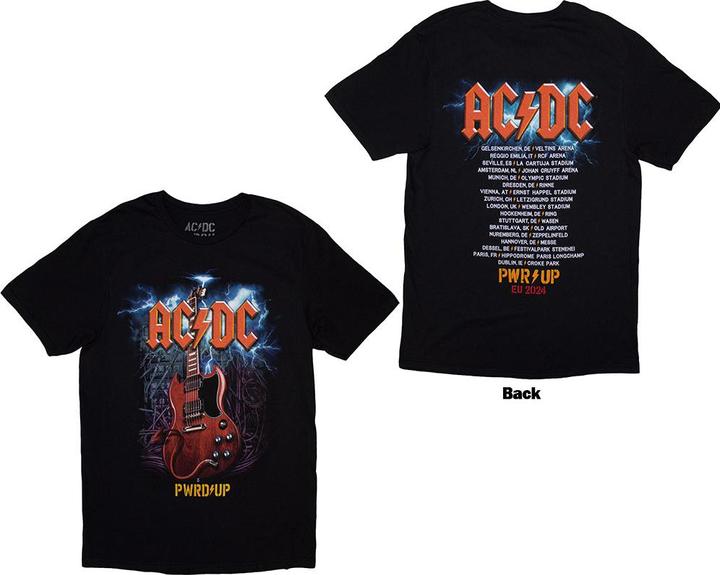 AC/DC Guitar PWR-UP EU Tour 24 Back Print (3XL)