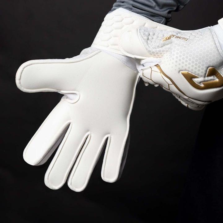 Produktbild Catch & Keep Fussballhandschuhe Kralle Junior Pro 3.0 Gr. 6 Golden Torwart Keeper Goalie Handschuhe (6)