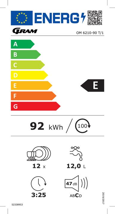 Energie-Label GRAM OM 6210-90 T/1