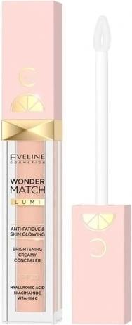 Actual product image Eveline Wonder Match Lumi Brightening Creamy Concealer Spf20 Illuminating Concealer Under The Eyes