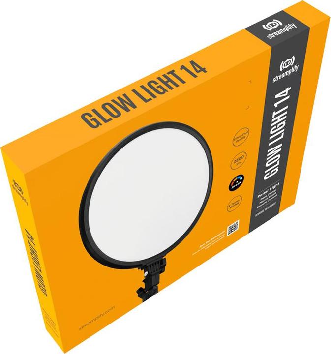 Produktbild Streamplify GLOW LIGHT 14 Softlight, EU-Netzkabel - schwarz (2.50 lm)