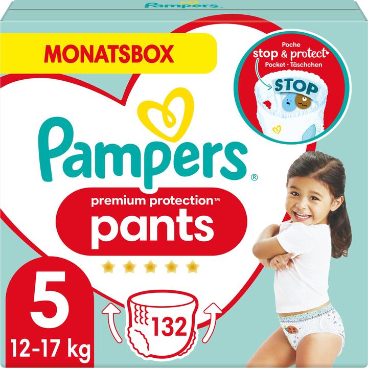Pampers Premium Protection Pants (Gr. 5, Monatsbox, 133 Stück)