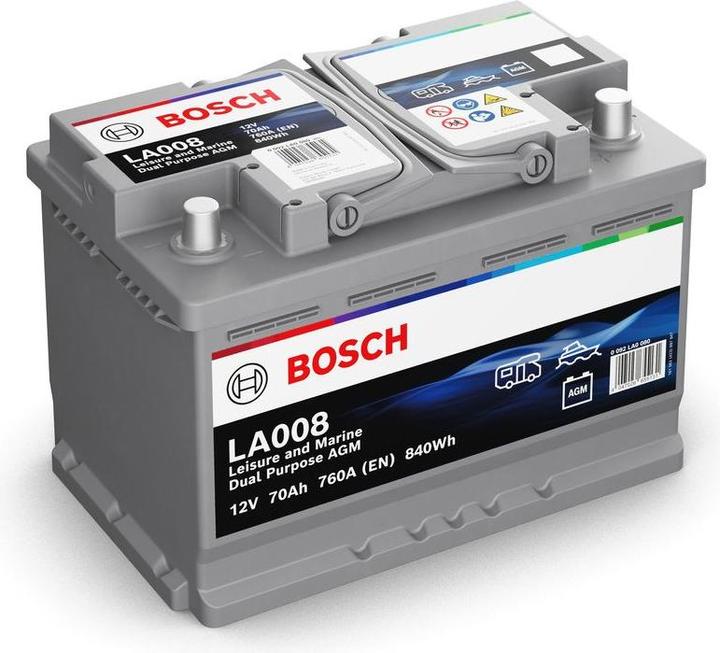 Image du produit Bosch Automotive AGM Versorgungsbatterie 12V/70Ah/760A (12 V, 70 Ah, 760 A)