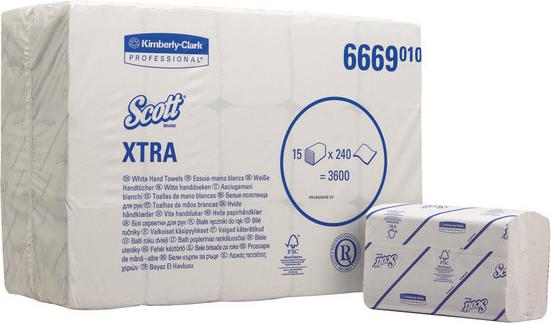 Actual product image Kimberly-Clark Folded towel Essential KCD 6669 W-fold, 1-ply 3600 pcs. (3600 x)