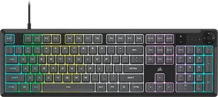 Image du produit Corsair K55 Core - Clavier gaming - LED RGB allumées - Rubberdome - Gris clair - US QWERTY (CH -9226) (US, Filaire)
