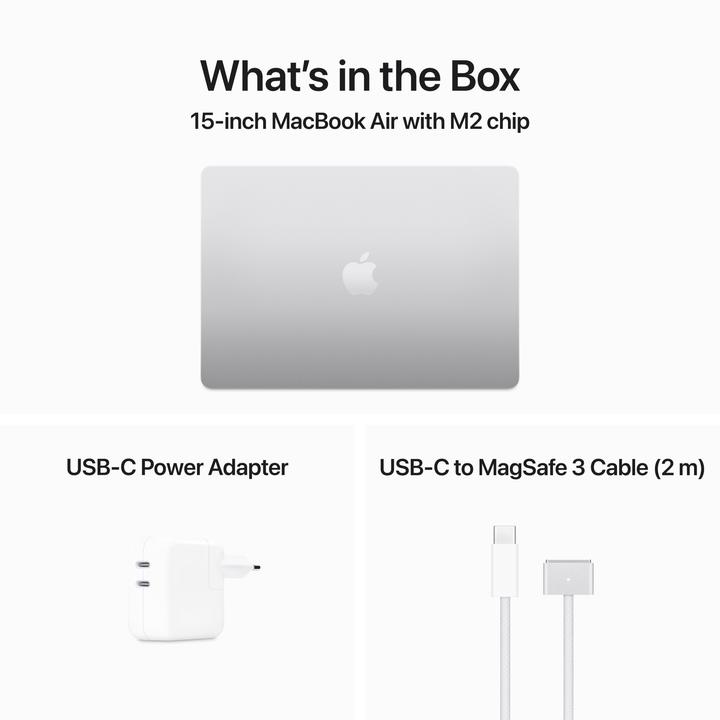 Produktbild Apple MacBook Air – 2023 (15", M2, 8 GB, 512 GB, CH)