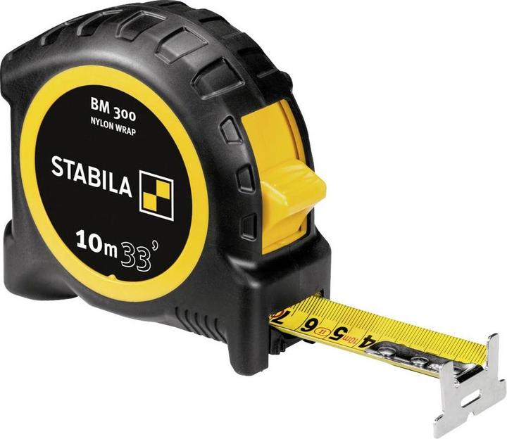 Actual product image Stabila Pocket tape measure BM 300, 10 m (33'), cm/inch scale (cm)
