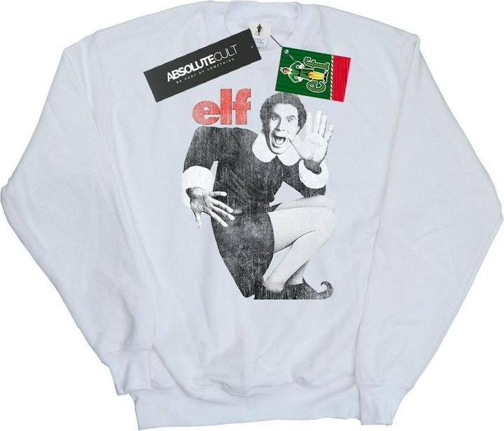 Elf Mono Distressed Poster Sweatshirt (S)