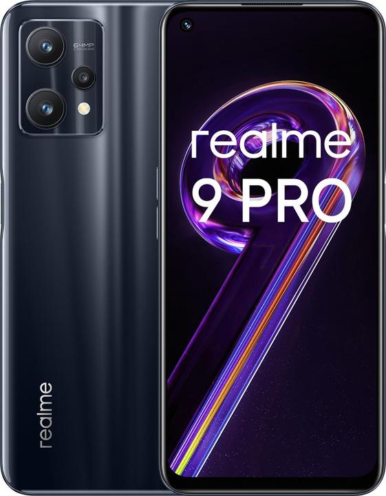 Produktbild realme 9 Pro (6GB) (128 GB, Midnight Black, 6.60", Dual SIM, 64 Mpx, 5G)