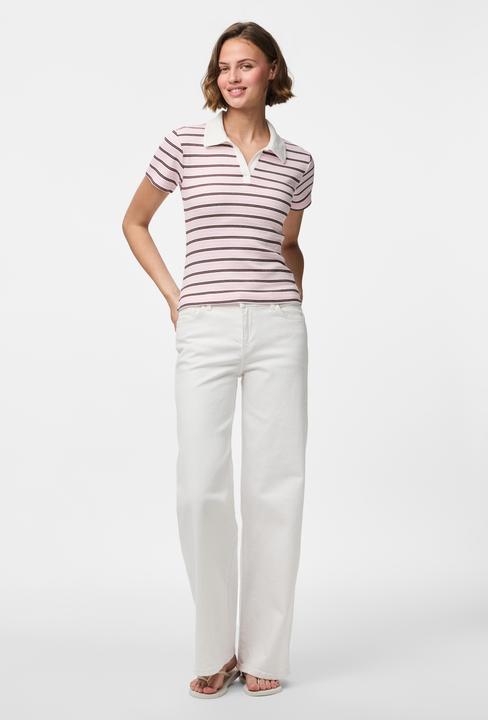 Actual product image Pieces Pcjayjay Ss V-Neck Polo Top Jrs D2d Fsy (XL)