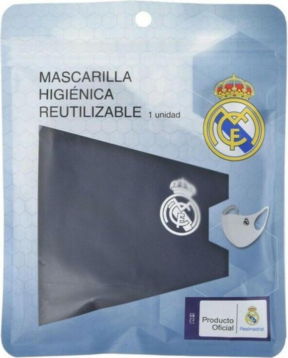 Produktbild Real Madrid CF Wiederverwendbare Stoff-Hygienemaske Für Kinder Blau (1 x)