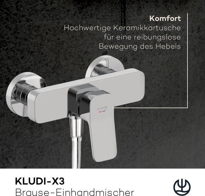 Produktbild Kludi X1 Duscharmatur Aufputz, Brause-Einhandmischer