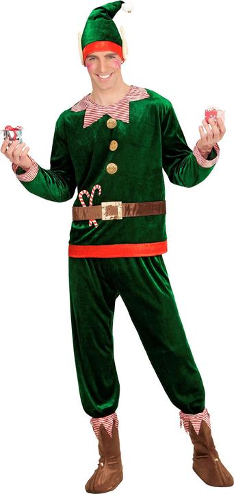 Produktbild Widmann ELF - SANTAS KLEINER HELFER (Oberteil, Hose, Schuhüberzieher, Mütze mit Ohren), S (S)