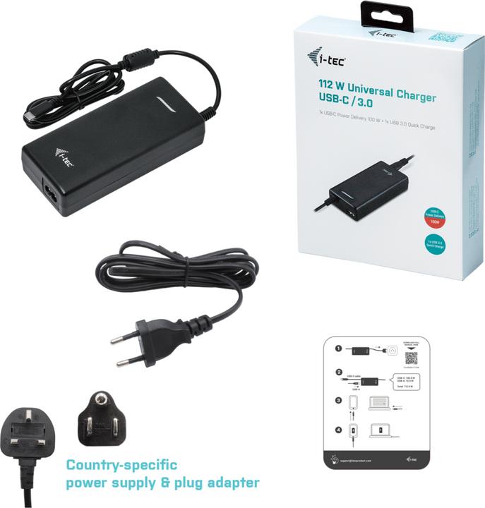 Immagine prodotto i-tec Caricabatterie universale USB-C (112 W)