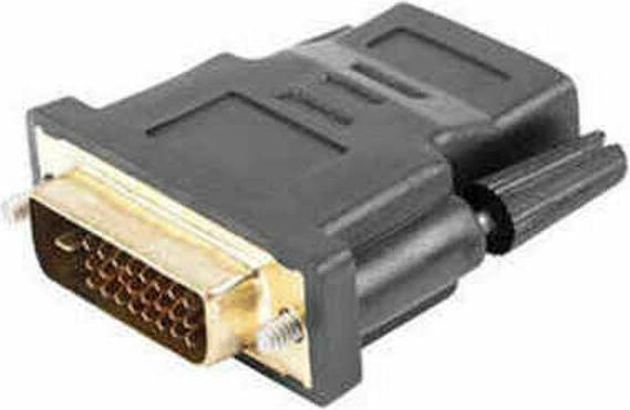 Lanberg AD-0010-BK Cavo adattatore HDMI DVI-D nero (DVI, 10 cm)