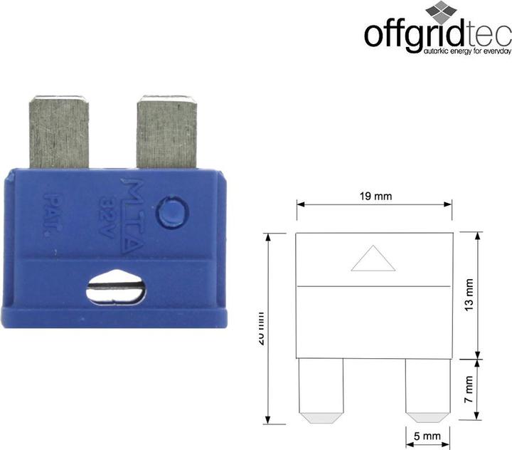 Image du produit Offgridtec Fusible plat 15A pour automobile 6-32V