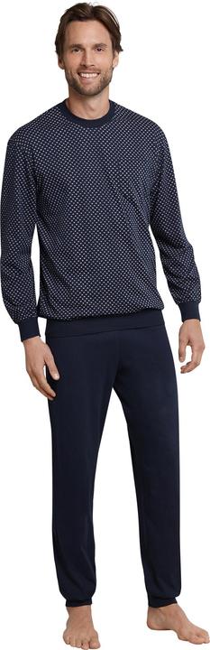 Produktbild Schiesser langer Pyjama Schlafanzug natürlich 100% Baumwolle | auch Übergrössen (102)