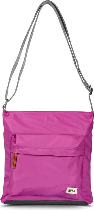 Roka London Kennington B Medium Sustainable Nylon Cross Body Violet