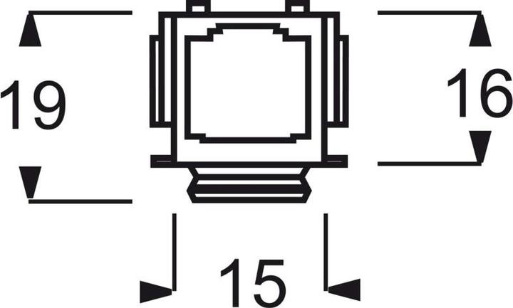 Produktbild Busch-Jaeger Modular-Jack 0211 8polig (Abdeckung)