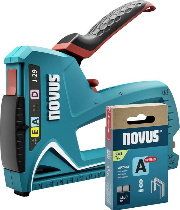 Produktbild Novus Tools J-29 030-0460 Handtacker Klammerntyp Typ 53F, Typ 53, Typ 37, Typ 1