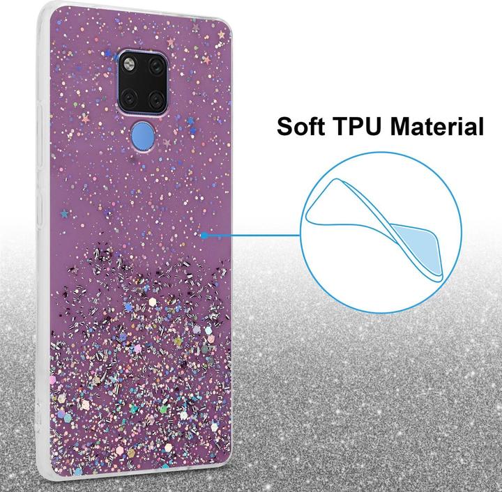 Image du produit Cadorabo Couverture TPU paillettes scintillantes (Mate 20)