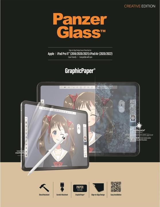 Actual product image PanzerGlass Case Friendly GrapicPaper AB (1 Piece, iPad Pro 11 2020 (2. Gen), iPad Air 2020 (4. Gen), iPad Air 2022 (5th Gen))