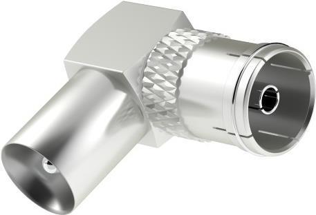 Hama Antenna adapter, coaxial plug - coaxial socket, 90°. (Antenna cable)