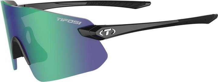 Tifosi VOGEL SL glossy black glasses (1Smoke Green lens 15.4 % light transmission) (PREMIERY: (1Smoke Green glass 15.4 % light transmission)