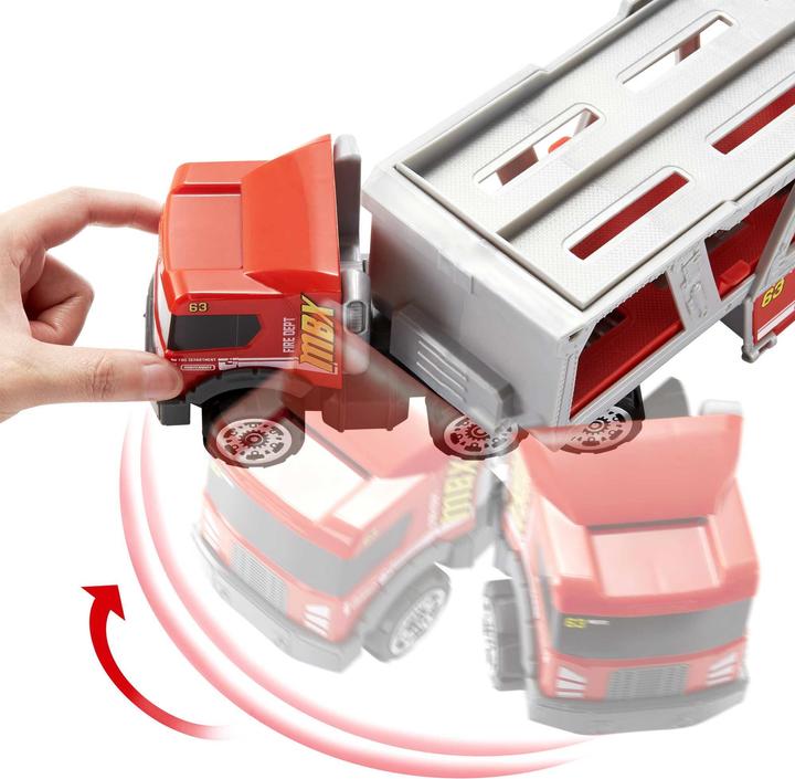 Actual product image Matchbox FIRE RESCUE HAULER Playset