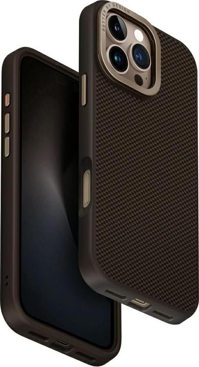 Uniq Keva Max Magclick Charging Camera Stand Case for iPhone 16 Pro Max - Brown (Apple iPhone 16 Pro Max)