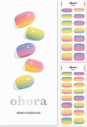 Immagine prodotto Ohora Strisce di gel semi polimerizzato N Pastel - Funziona con qualsiasi lampada UV per unghie Qualità (Colla per unghie, N Pastello)
