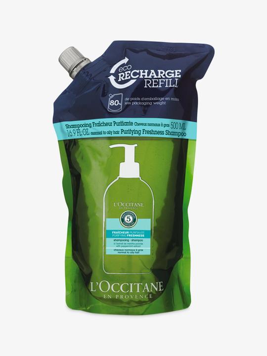 Actual product image L'Occitane ECO Recharge Shampoo Purifiant (500 ml, Liquid shampoo)