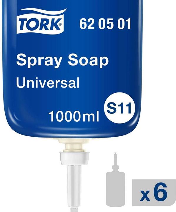 Produktbild Tork Sprayseife, für S1/S11 Seifenspender, Universal Qualität, parfümiert, 1 x 1000 ml (Flüssigseife, 1000 ml)