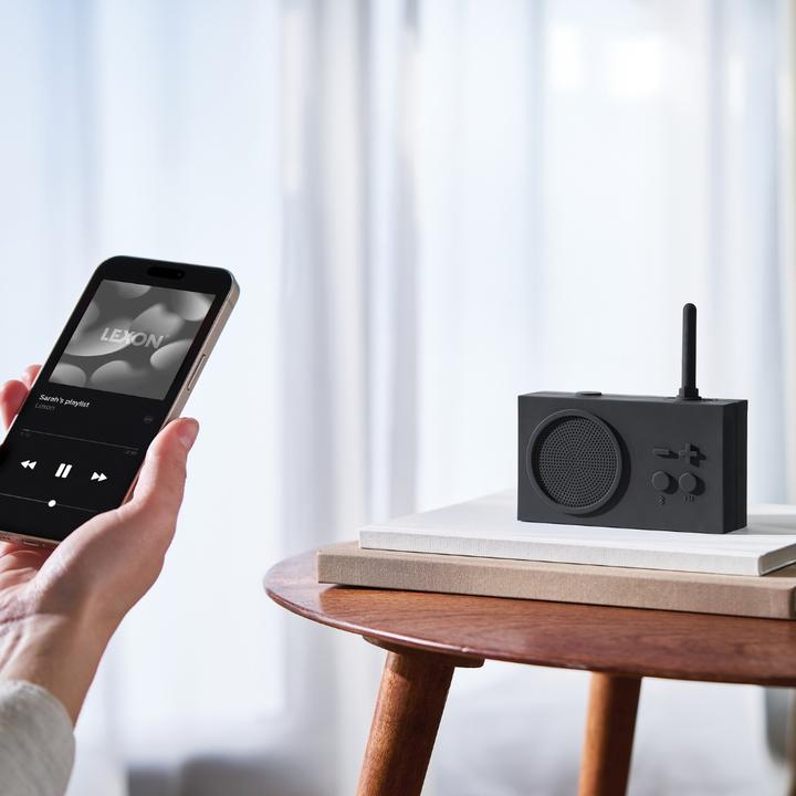 Image du produit Lexon Badkamer Radio Tykho3 Bluetooth Donkergrijs (FM, Bluetooth)