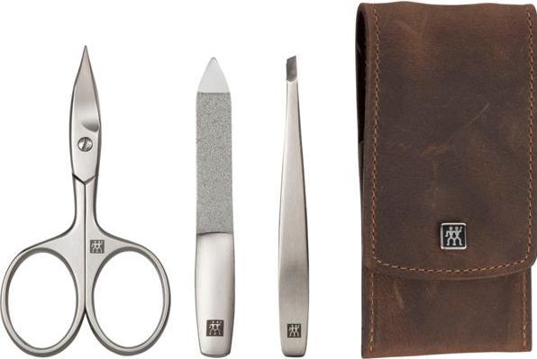 Actual product image Zwilling TWINOX Mountain pocket case, brown, 3-pcs.