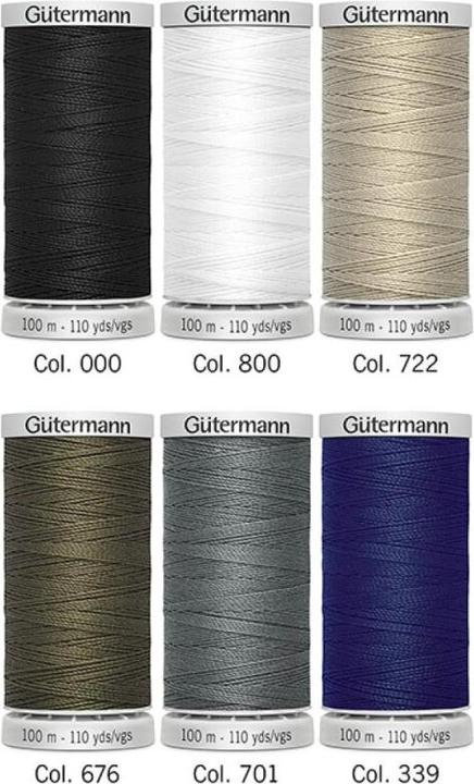 Produktbild Gütermann Nähfaden - Set Extra Stark 6x100 m