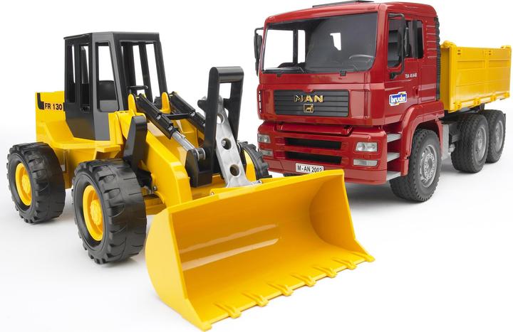 Produktbild Bruder Man Kipplastwagen mit Gelenkradlader