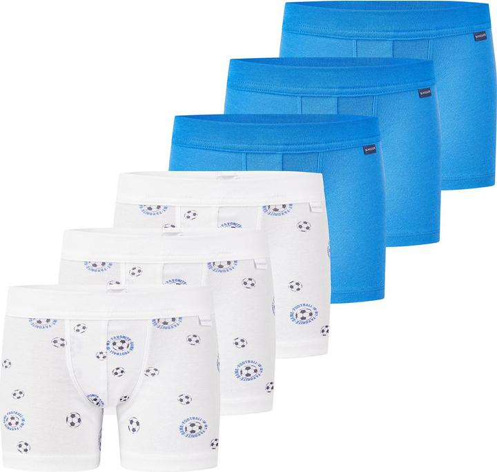 Image du produit Schiesser Lot de 6 shorts / pantalons Kids Boys à fines côtes en coton organique (92, paquet de 6)