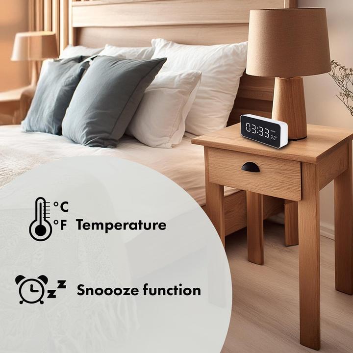 Produktbild Greenblue GB397 Uhr mit Wecker und Thermometer